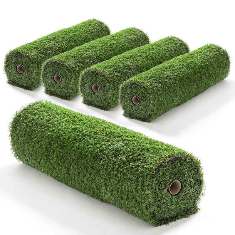 Gazon artificiel vert rouleau 100x400 cm - Dalle de jardin et