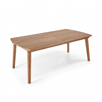 Table de jardin extensible en bois d'eucalyptus | Oviala