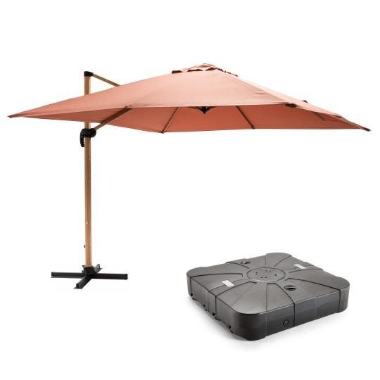 Housse de protection parasol déporté 240 cm, cov'up taupe Oviala