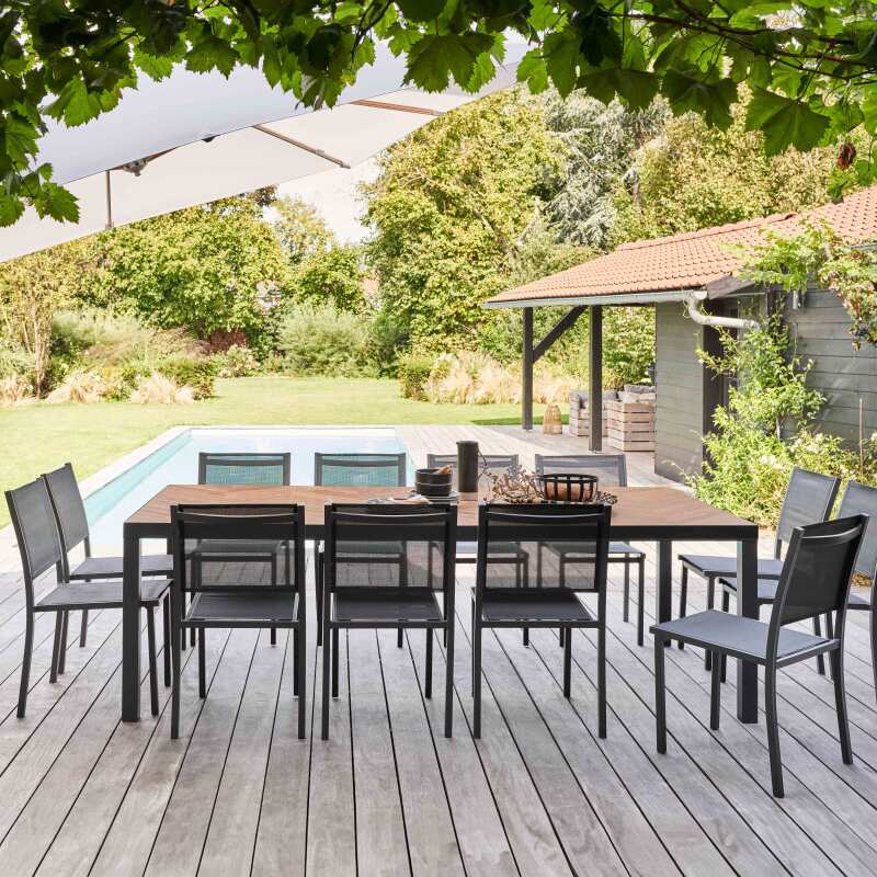 Table de jardin extensible Hespéride, table extérieure terrasse