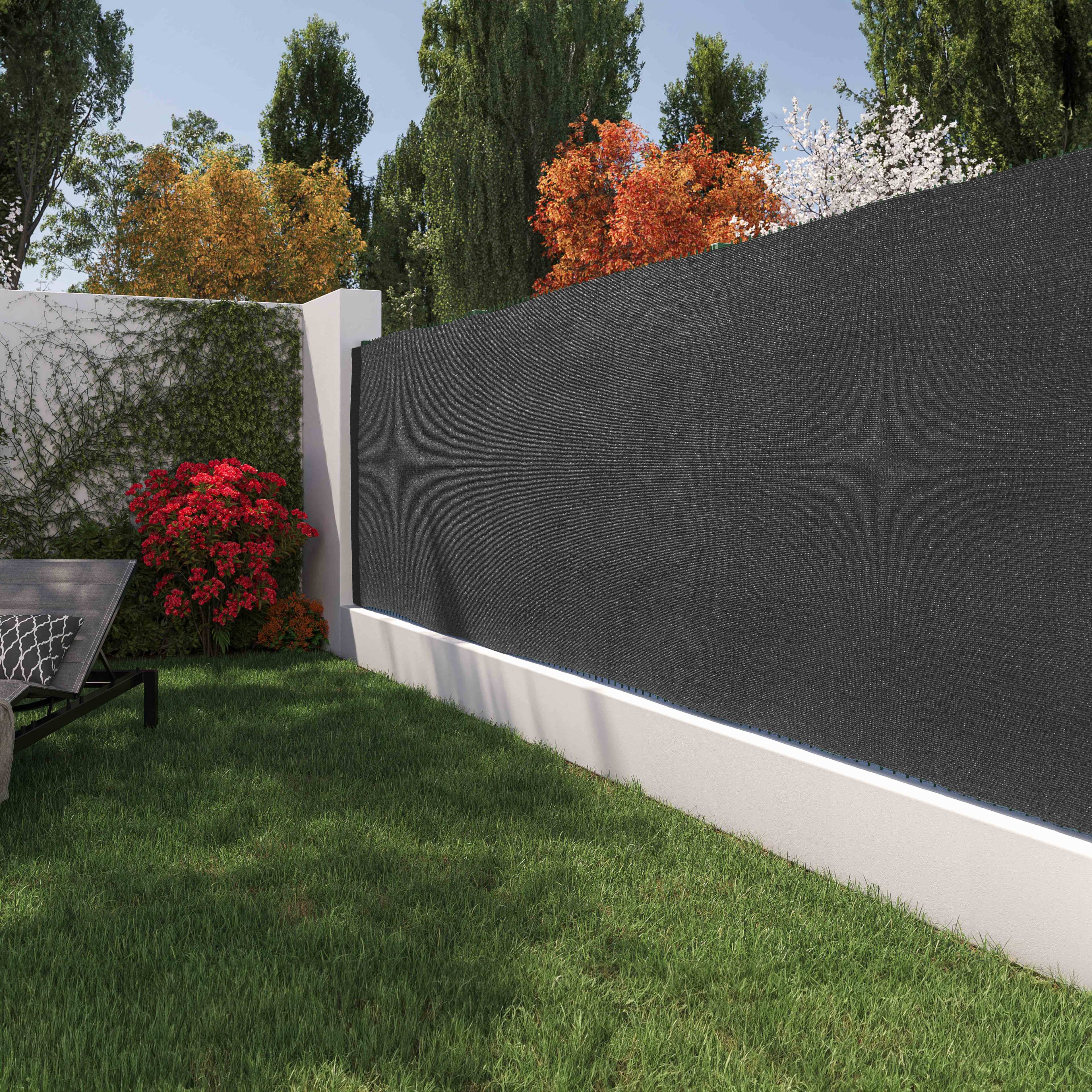 Brise vue gris, 160 g/m² - 1,50 x 25 mètres - Entretien du jardin