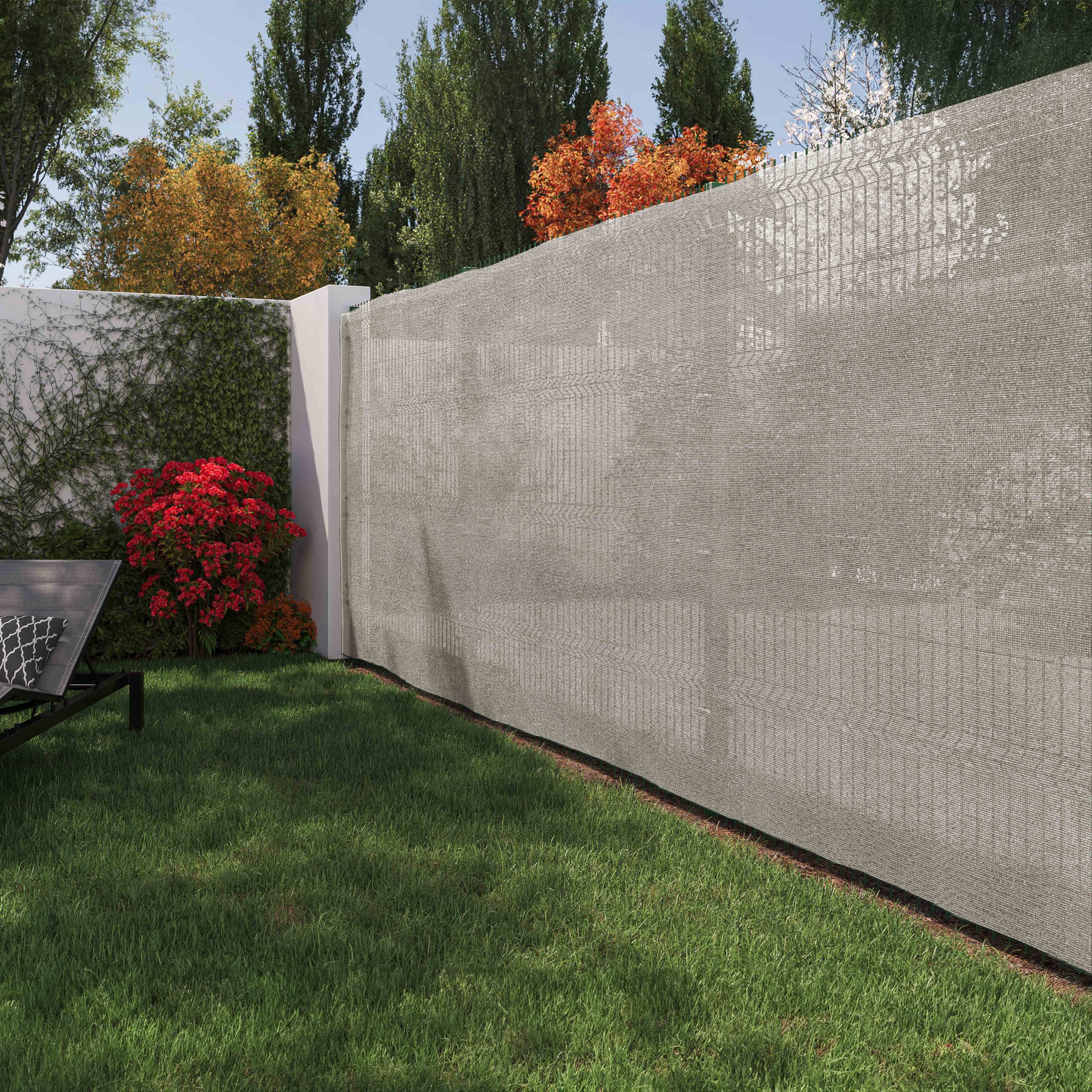 Brise vue gris, 160 g/m² - 1,50 x 25 mètres - Entretien du jardin