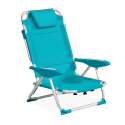 Chaise de plage pliante, inclinable 4 positions