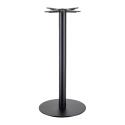 Pied de table haut en acier et fonte noir ⌀45x108 cm