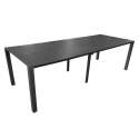 Table de jardin extensible rectangulaire (52/260 x 100 x 74 cm) en aluminium 